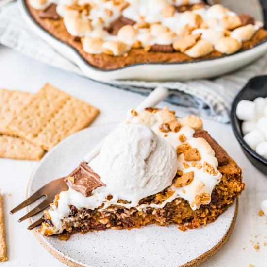 Skillet S’mores Cookie - Recipe photo by AllThingsMamma