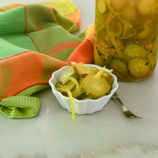 Bread & Butter Pickles - Recipe photo by Feed Your Soul