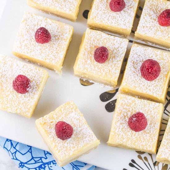 Lemon Pie Bars - Recipe photo by bunsenburnerbakery