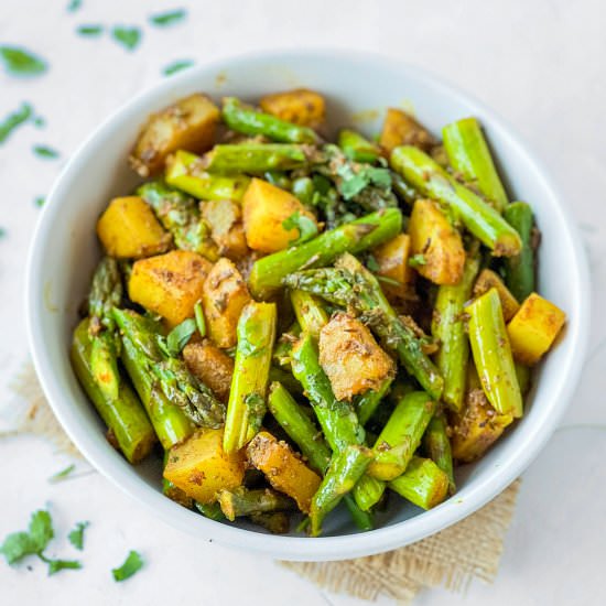 Indian Asparagus Stir Fry - Recipe photo by pipingpotcurry