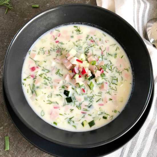 Okroshka Cold Soup - Recipe photo by emkayskitchen