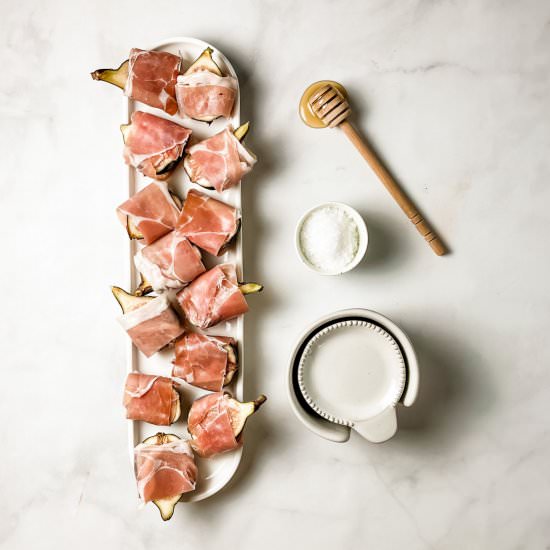 prosciutto wrapped figs - Recipe photo by sheri silver