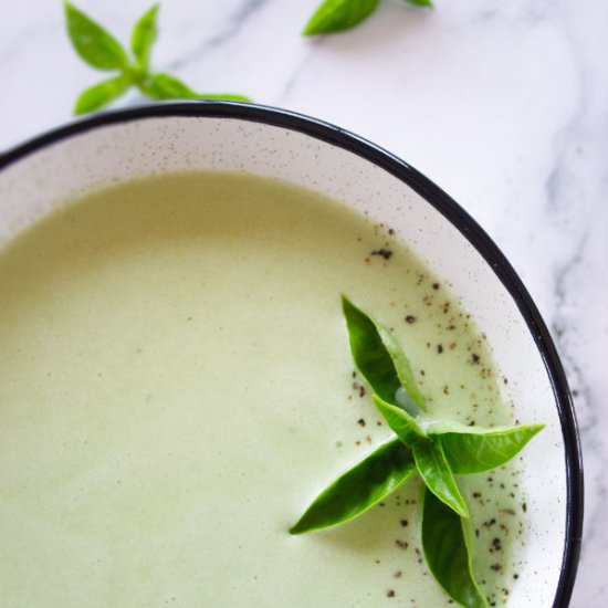 Cold Cucmuber Soup - Recipe photo by The Spanish Radish