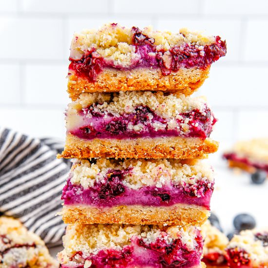 Blueberry Crumb Bars - Recipe photo by EasyBudgetRecipes