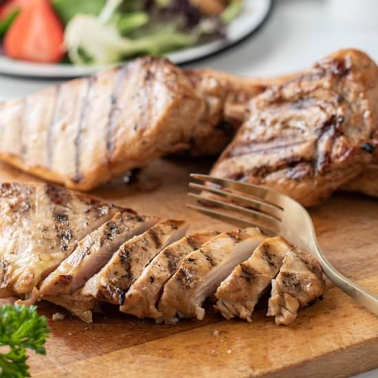 Grilled Chicken for Salad - Recipe photo by biscuitsandburlap