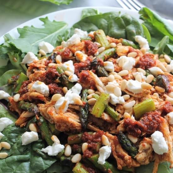 Chicken Salad w Asparagus - Recipe photo by MyRecipeReviews