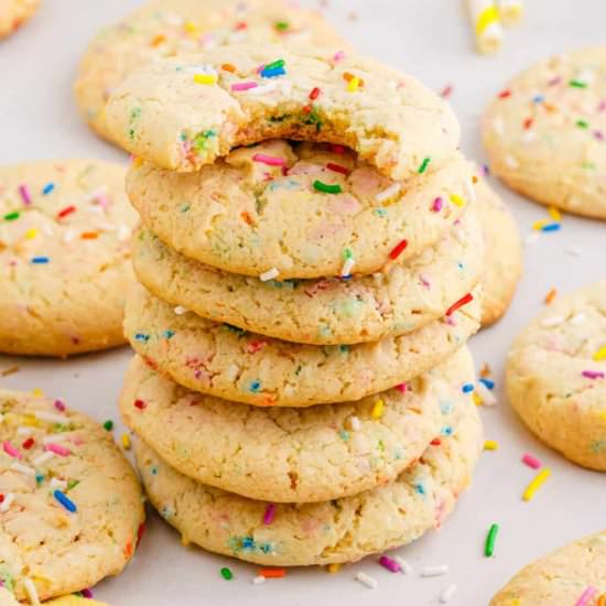 Funfetti Cake Mix Cookies - Recipe photo by OnMyKidsPlate
