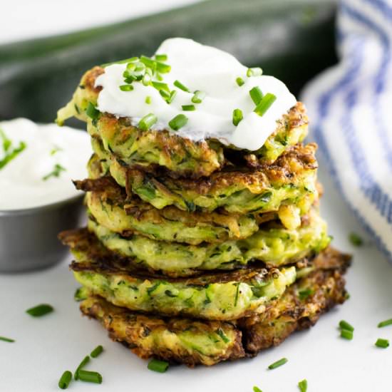 Zucchini Fritters - Recipe photo by thegraciouswife