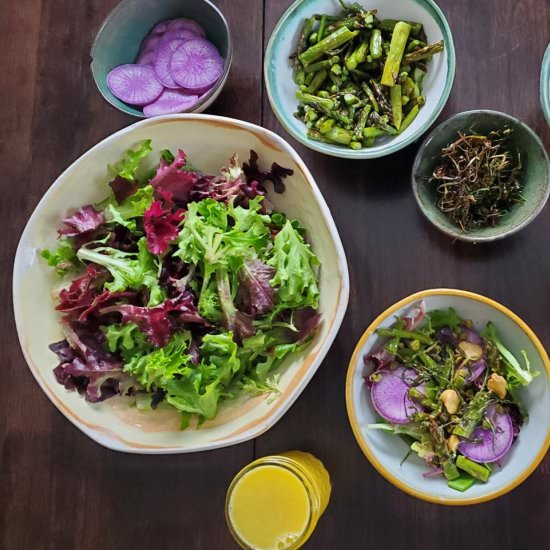 Spring Salad with Orange Dressing - Recipe photo by ChickpeasAndSpice