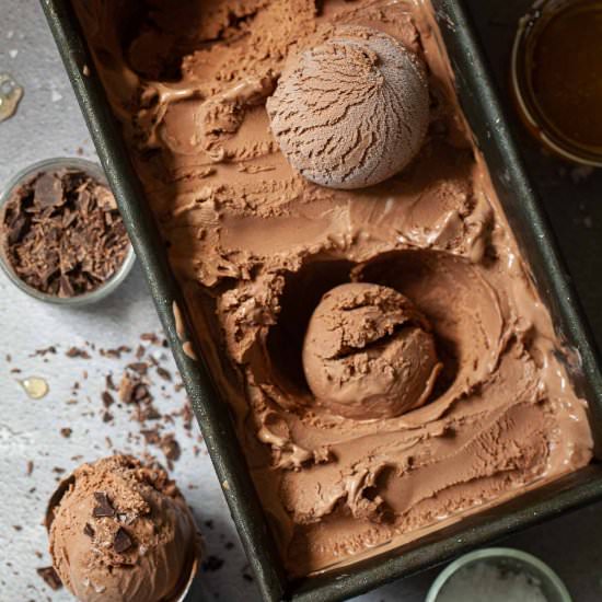 Dark Chocolate Ice Cream - Recipe photo by littlesugarsnaps