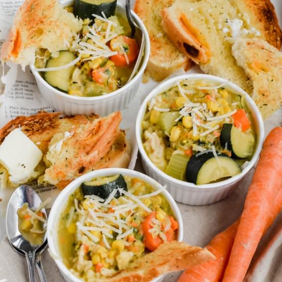 Healthy Zucchini Corn Chowder - Recipe photo by apaigeofpositivity