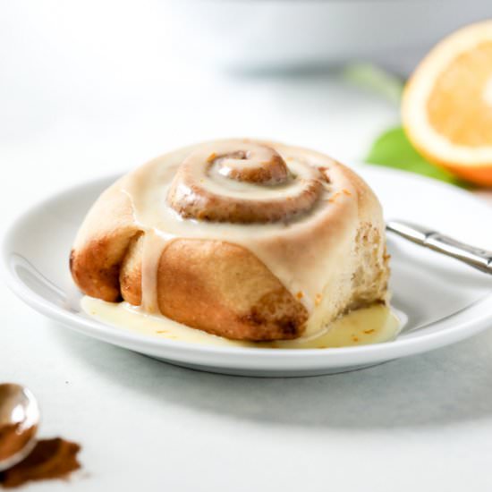 Cinnamon Rolls with Orange Glaze - Recipe photo by farmflavor