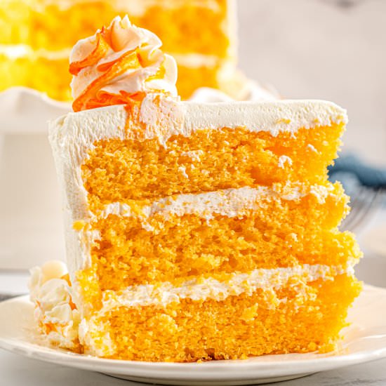Orange Creamsicle Cake - Recipe photo by FoodFolksandFun