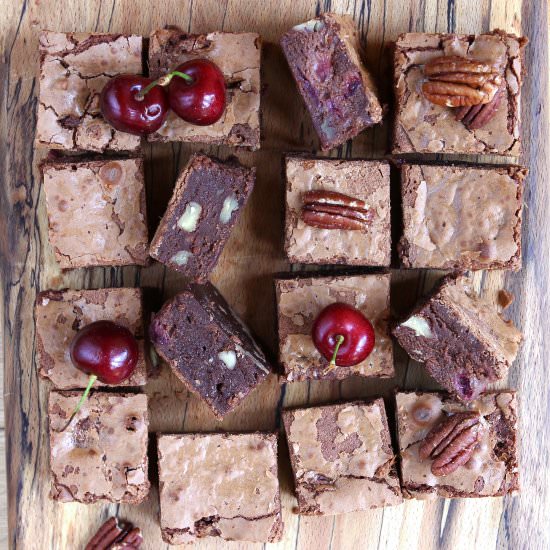 Gluten Free Cherry Brownies - Recipe photo by glutenfreealchemist
