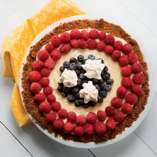 Lemon Berry Cream Pie - Recipe photo by farmflavor