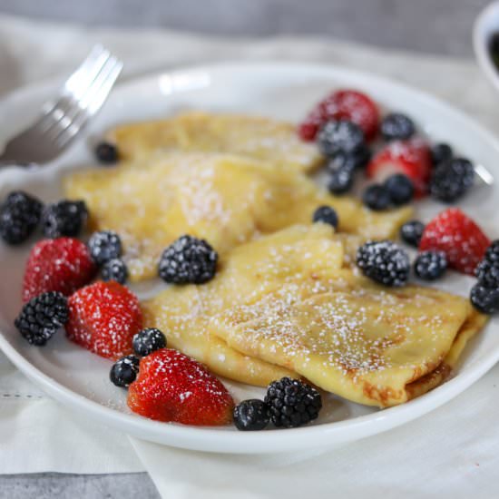 Traditional Homemade Crepes - Recipe photo by Man Meets Oven