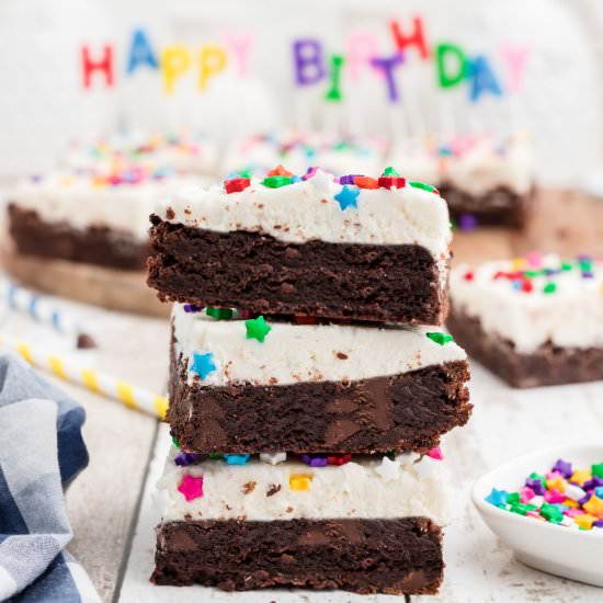 Birthday Brownies - Recipe photo by thecaglediaries