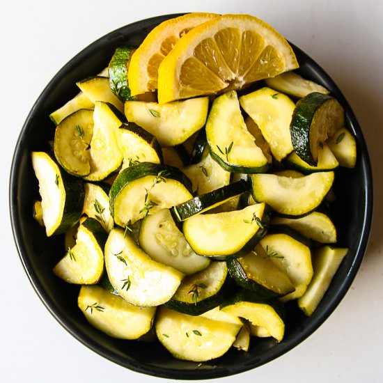 Air Fryer Zucchini - Recipe photo by the food blog