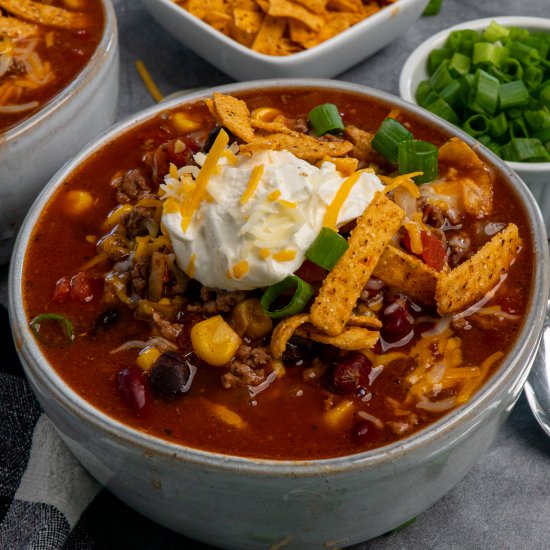 Crock Pot Taco Soup - Recipe photo by SlowCookerMeals