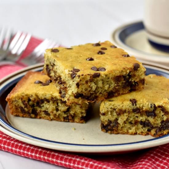 Banana Chocolate Chip Snack Cake - Recipe photo by Flavor Walk