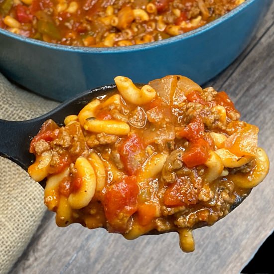 One Pot American Goulash - Recipe photo by Flipped-Out Food