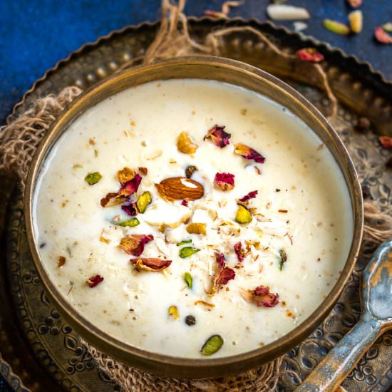 Thandai Kheer - Recipe photo by Whiskaffair