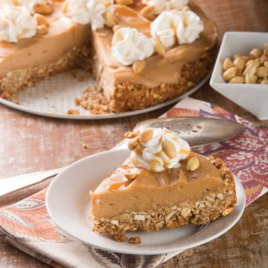 Salted Caramel Peanut Butter Pie - Recipe photo by farmflavor