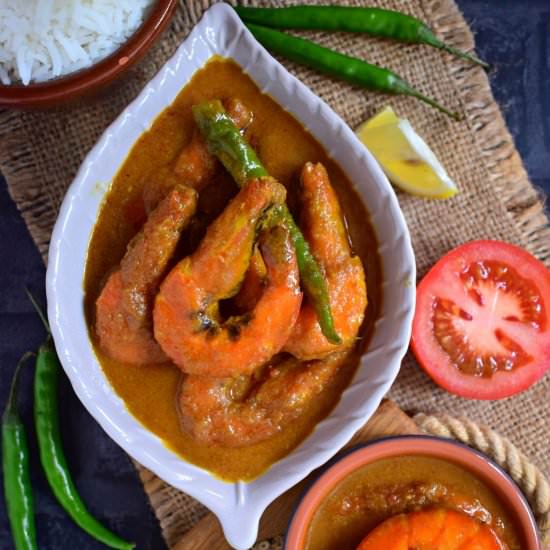 Chingri macher malai curry - Recipe photo by rumkisgoldenspoon