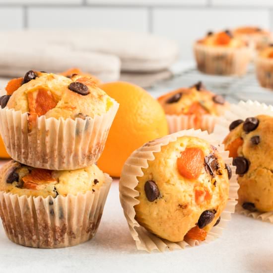 Orange Chocolate Chip Muffins - Recipe photo by coolbeanliving