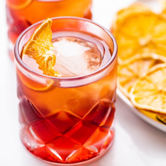 Mezcal Negroni - Recipe photo by The Endless Meal