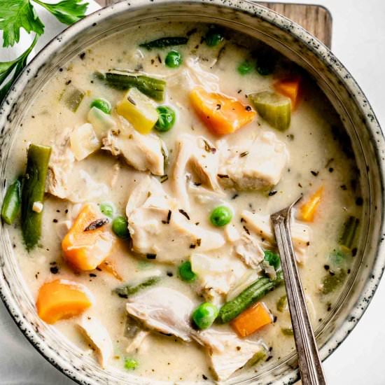Turkey Pot Pie Soup - Recipe photo by The Endless Meal