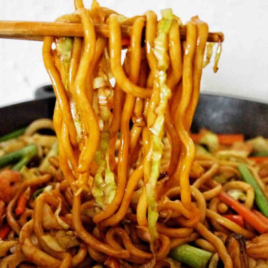 Seafood Yaki Udon - Recipe photo by SweetCaramelSunday