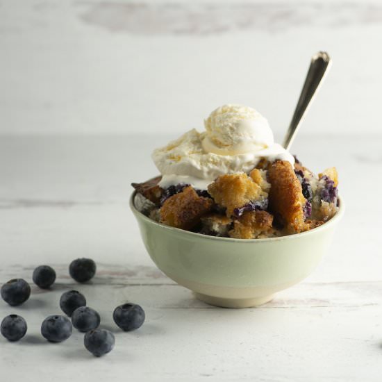 Texas Blueberry Cobbler! - Recipe photo by Framed Cooks
