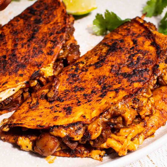 VEGAN BIRRIA TACOS - Recipe photo by Absolute Foodie