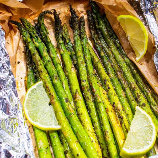 Grilled Asparagus In Foil - Recipe photo by Absolute Foodie