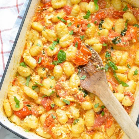 Baked Feta Gnocchi - Recipe photo by littlehomeinthemaking