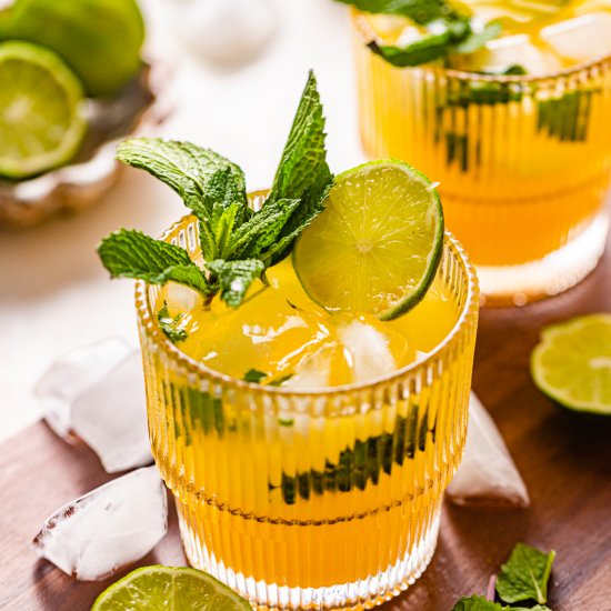 The Best Mango Mojitos - Recipe photo by BritneyBreaksBread