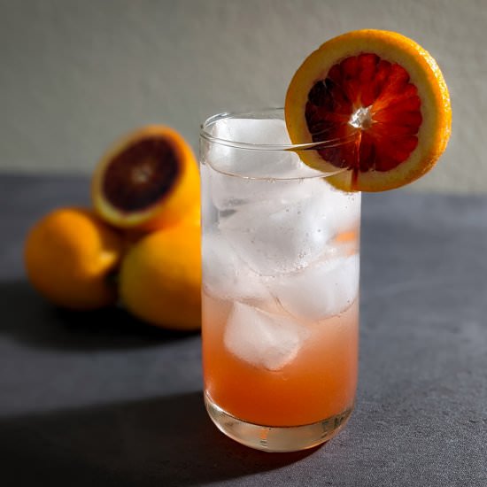 Blood Orange Vodka Soda - Recipe photo by thecandidcooks