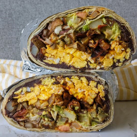 Breakfast Burrito For Two - Recipe photo by thecandidcooks