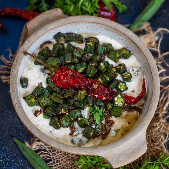Bhindi Raita - Recipe photo by Whiskaffair