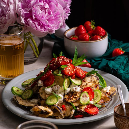 Eggplant Chips with Honey - Recipe photo by rhubarbandcod