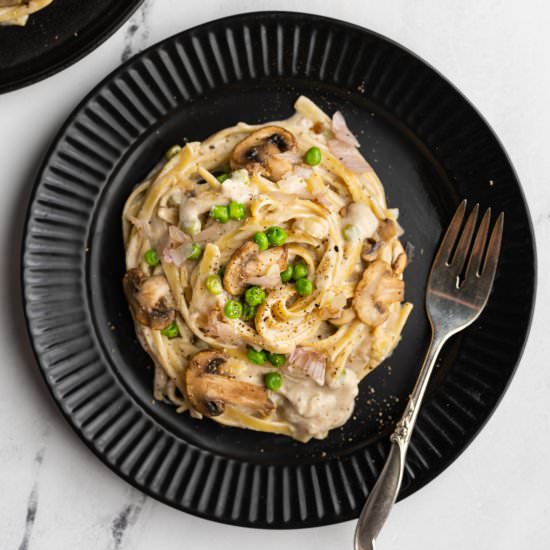One-Dish Baked Goat Cheese Pasta - Recipe photo by marleysmenu