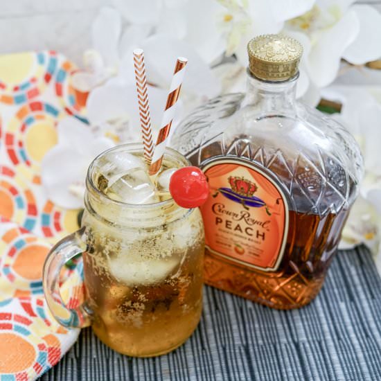 Peaches and Cream Cocktail - Recipe photo by Everything Pretty