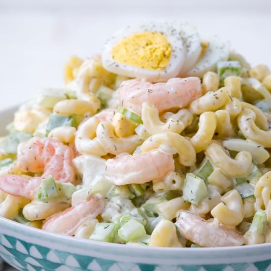 Shrimp Macaroni Salad - Recipe photo by giftofhospitality