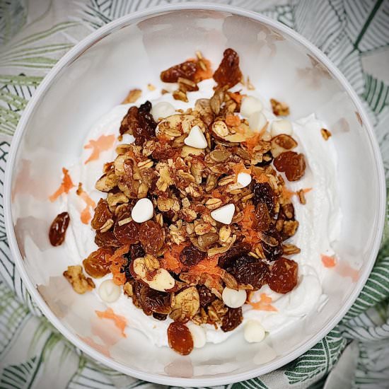 Carrot Cake Granola - Recipe photo by Finchly