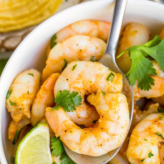 Cilantro Lime Shrimp (Healthy) - Recipe photo by Kathryns.kitchen.blog