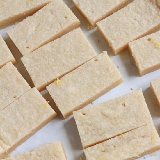 Vegan Lemon Shortbread - Recipe photo by My Life After Dairy
