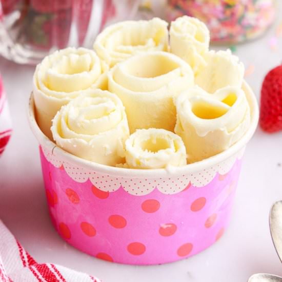 Rolled Ice Cream - Recipe photo by amandascookin