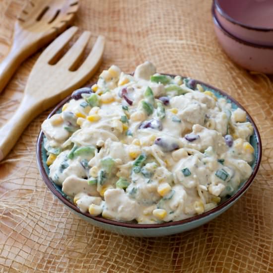 Chicken salad with beans - Recipe photo by mecooks.com