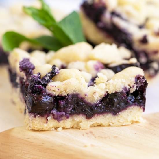 Blueberry Lemon Shortbread Bars - Recipe photo by Mycookiejourney